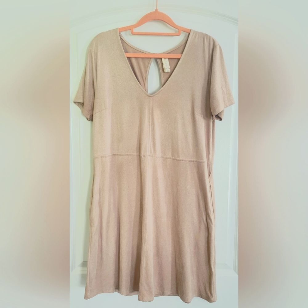 Altar'd State Soft Pink Blush Dress Short Sleeve Medium